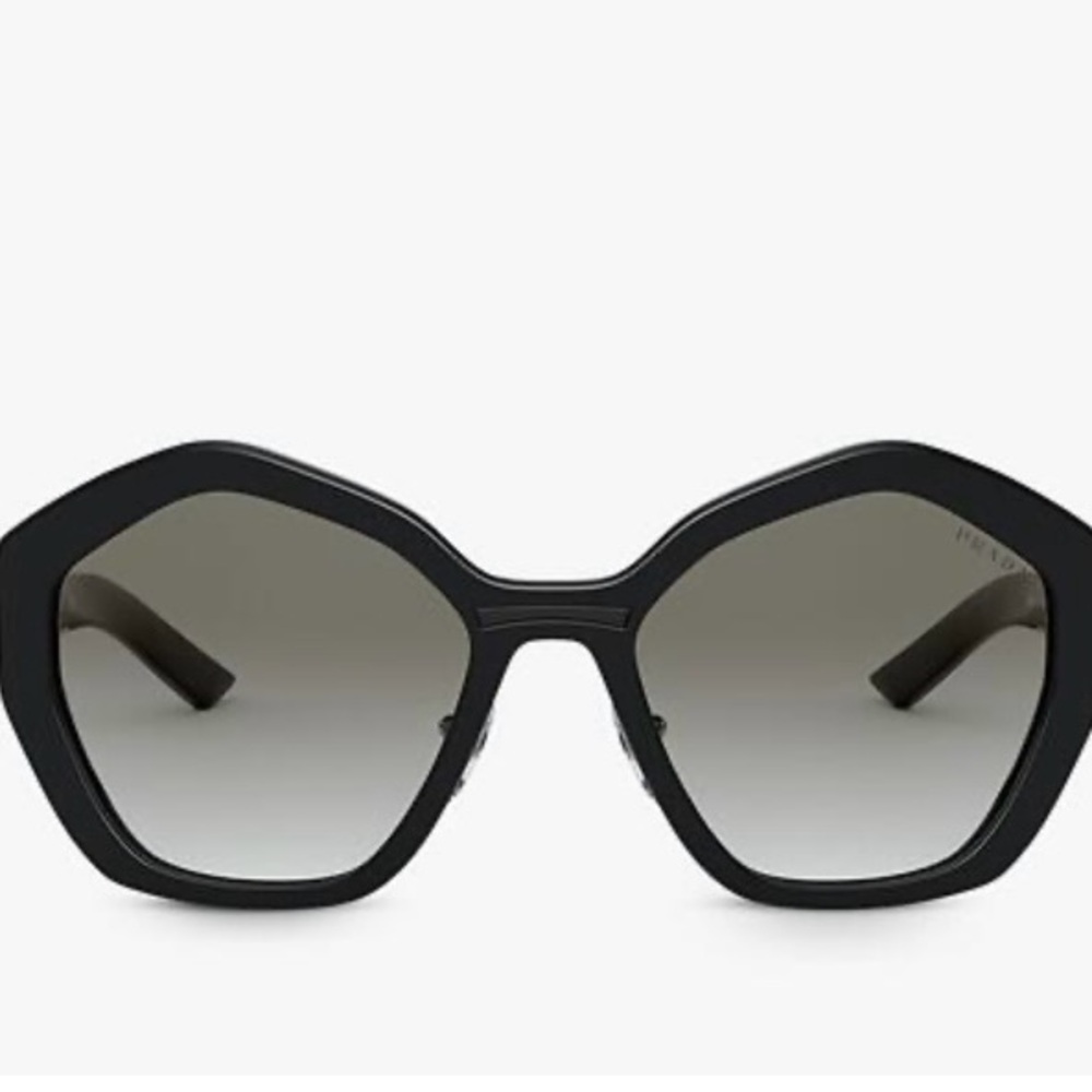 Authentic Prada SPR08X (55-19-140) geometric sunglasses. Made in Italy.